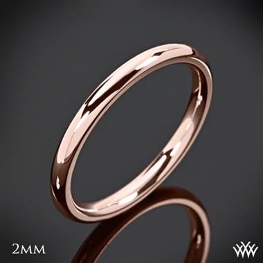 2mm 14k Rose Gold Benchmark "Comfort Fit" Wedding Ring