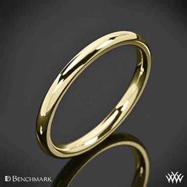 2mm 14k Yellow Gold Benchmark "Comfort Fit" Wedding Ring