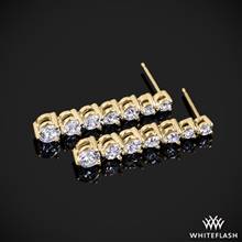 3.02ctw 14k Yellow Gold "Cascade" Diamond Earrings | Whiteflash