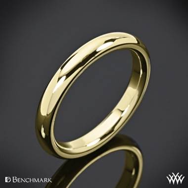 3mm 14k Yellow Gold Benchmark "Comfort Fit" Wedding Ring