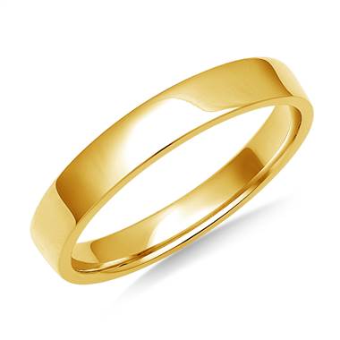 3mm Comfort Fit Wedding Band in 14K Yellow Gold
