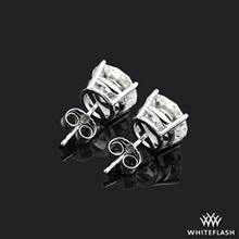 4.00ctw 14k White Gold 4 Prong Classic Lab Created Diamond Earrings | Whiteflash