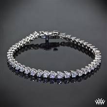 5.00ctw Platinum "Three-Prong" Diamond Tennis Bracelet | Whiteflash