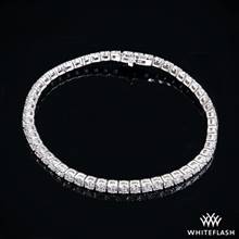 5.60ctw Platinum Four-Prong Timeless Diamond Tennis Bracelet | Whiteflash