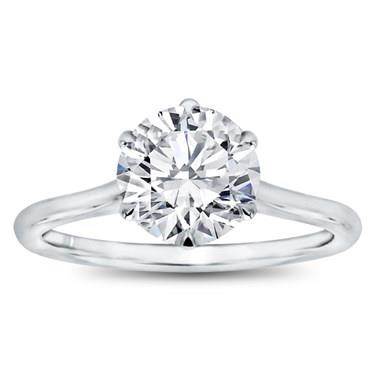 6 Prong Diamond Basket Engagement Setting Adiamor 20926