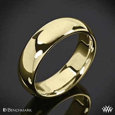 6mm 14k Yellow Gold Benchmark "Comfort Fit" Wedding Ring