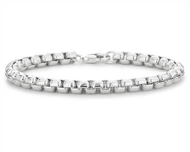 7.5" Rounded Venetian Bracelet In Sterling Silver (5.4 mm)