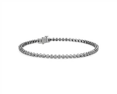 7 " Four Prong Lab-Grown Diamond Tennis Bracelet In 14k White Gold (1 ct. - F-G / VS2-SI1)