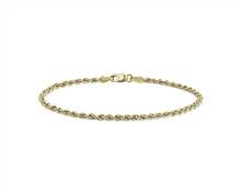 7" Rope Chain Bracelet In 14k Yellow Gold (2.5 mm) | Blue Nile