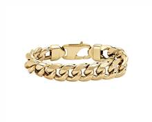 8" Men's Miami Cuban Link Bracelet In 14k Yellow Gold (15 mm) | Blue Nile