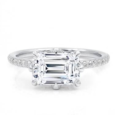 8 Prong Diamond Basket Engagement Ring Setting