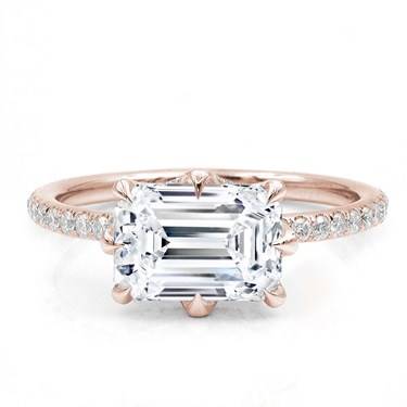 8 Prong Diamond Basket Engagement Ring Setting