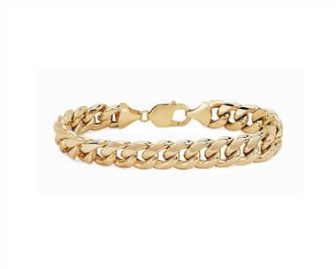 9" Miami Cuban Link Bracelet In 14k Yellow Gold (11 mm)