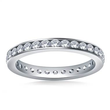 Ageless Channel Set Round Diamond Eternity Ring in 14K White Gold (0.81 - 0.96 cttw.)