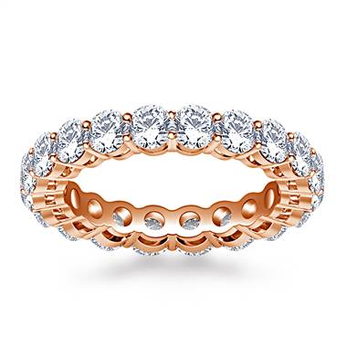 Ageless Prong Set Round Diamond Eternity Ring in 14K Rose Gold (2.64 - 3.09 cttw.)