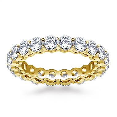 Ageless Prong Set Round Diamond Eternity Ring in 14K Yellow Gold (2.64 - 3.09 cttw.)