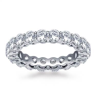 Ageless Prong Set Round Diamond Eternity Ring in Platinum (2.64 - 3.09 cttw.)