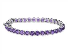 Amethyst Bracelet In Sterling Silver (5mm) | Blue Nile