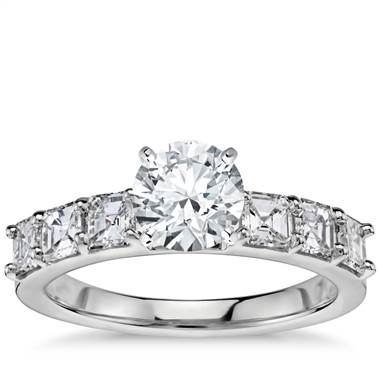 Asscher Cut Diamond Engagement Ring in Platinum (1 ct. tw.)