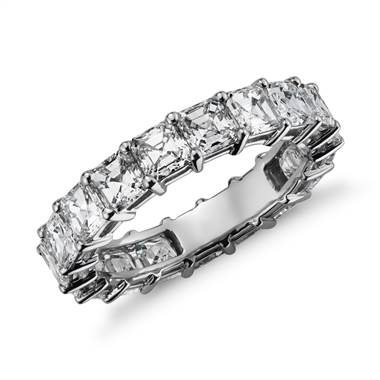 Asscher Cut Diamond Eternity Ring in Platinum (4  ct. tw.)