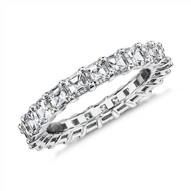Asscher Shape Diamond Eternity Ring in Platinum (3.0 ct. tw.)