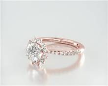 Aureola Diamond Halo Engagement Ring in 14K Rose Gold 1.80mm Width Band (Setting Price) | James Allen