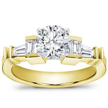Baguette Diamond Engagement Setting