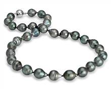 Baroque Tahitian Cultured Pearl Necklace With 18k White Gold (10-11mm) | Blue Nile