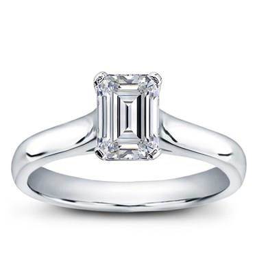 Basket Solitaire for Emerald Cut Diamond