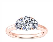 Bella Vaughan Moon Three Stone Engagement Ring In 18k Rose Gold (1/3 ct. tw.) | Blue Nile