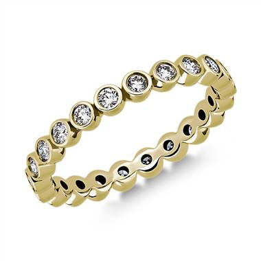 Bezel-Set Diamond Eternity Ring in 18k Yellow Gold (.46 ct. tw.)