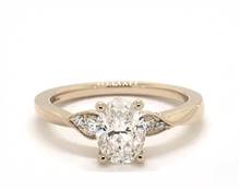 Blossoming Vine Side-Stone Engagement Ring in 14K Yellow Gold 2.00mm Width Band (Setting Price) | James Allen