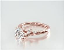 Bypass Marquise Array Engagement Ring in 14K Rose Gold 1.80mm Width Band (Setting Price) | James Allen