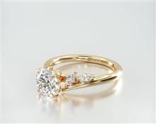 Bypass Marquise Array Engagement Ring in 18K Yellow Gold 1.80mm Width Band (Setting Price) | James Allen