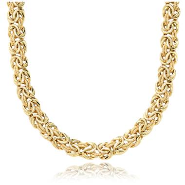 "Byzantine Necklace in 18k Italian Yellow Gold"