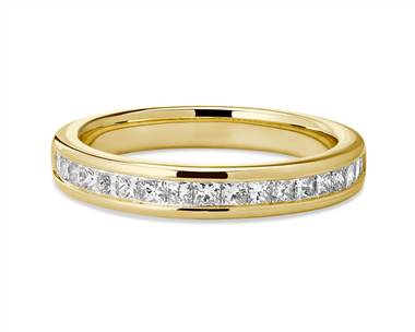 Channel Set Princess-Cut Diamond Ring In 18k Yellow Gold (1/2 ct. tw.)