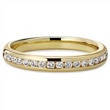 Channel Set Round Diamond Ring in 14k Yellow Gold (1/4 ct. tw.) | Blue Nile