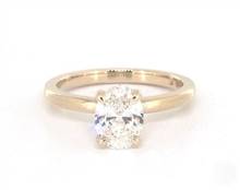 Classic 4-Prong Elevated Solitaire Engagement Ring in 14K Yellow Gold 2.00mm Width Band (Setting Price) | James Allen