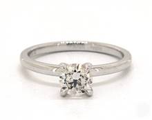 Classic 4-Prong Elevated Solitaire Engagement Ring in 18K White Gold 2.00mm Width Band (Setting Price) | James Allen