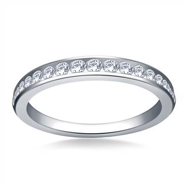 Classic Channel Set Diamond Band in 14K White Gold (3/8 cttw.)