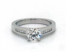 Classic Channel-Set Engagement Ring in 14K White Gold 2.60mm Width Band (Setting Price) | James Allen