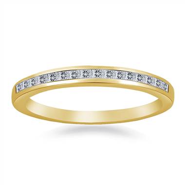 Classic Channel Set Princess Diamond Band in 14K Yellow Gold (1/6 cttw.)