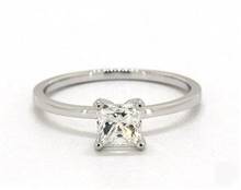 Classic Comfort Fit Solitaire Engagement Ring in 14K White Gold 1.50mm Width Band (Setting Price) | James Allen