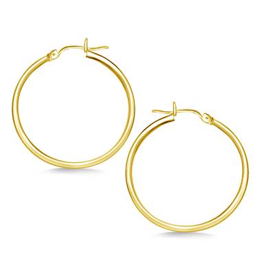 Classic Hoop Earrings in 14K Yellow Gold