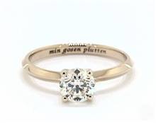 Classic Knife-Edge Solitaire Engagement Ring in 18K Yellow Gold 2.00mm Width Band (Setting Price) | James Allen