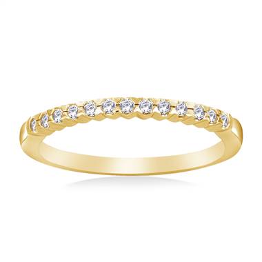 Classic Prong Set Diamond Band in 14K Yellow Gold (1/8 cttw.)