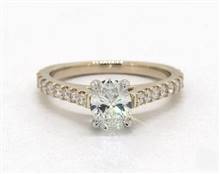 Common Prong Side-Stone Engagement Ring in 14K Yellow Gold 1.90mm Width Band (Setting Price) | James Allen