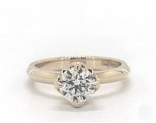 Compass Point Prong Solitaire Engagement Ring in 18K Yellow Gold 4mm Width Band (Setting Price) | James Allen