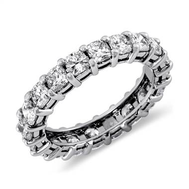 Cushion Cut Diamond Eternity Ring in Platinum  (3 ct. tw.)