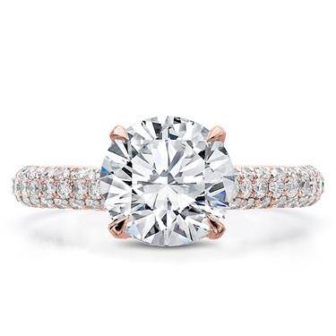 Micro pave deals ring setting